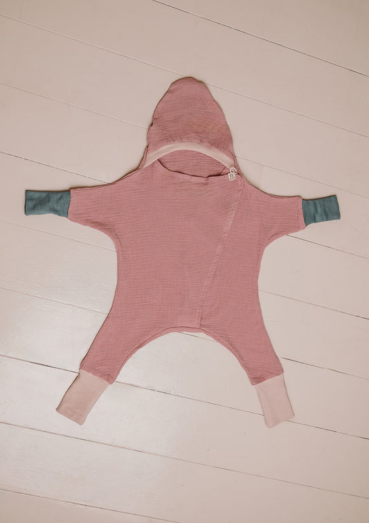 Sternoverall „Sommer“ - altrosa